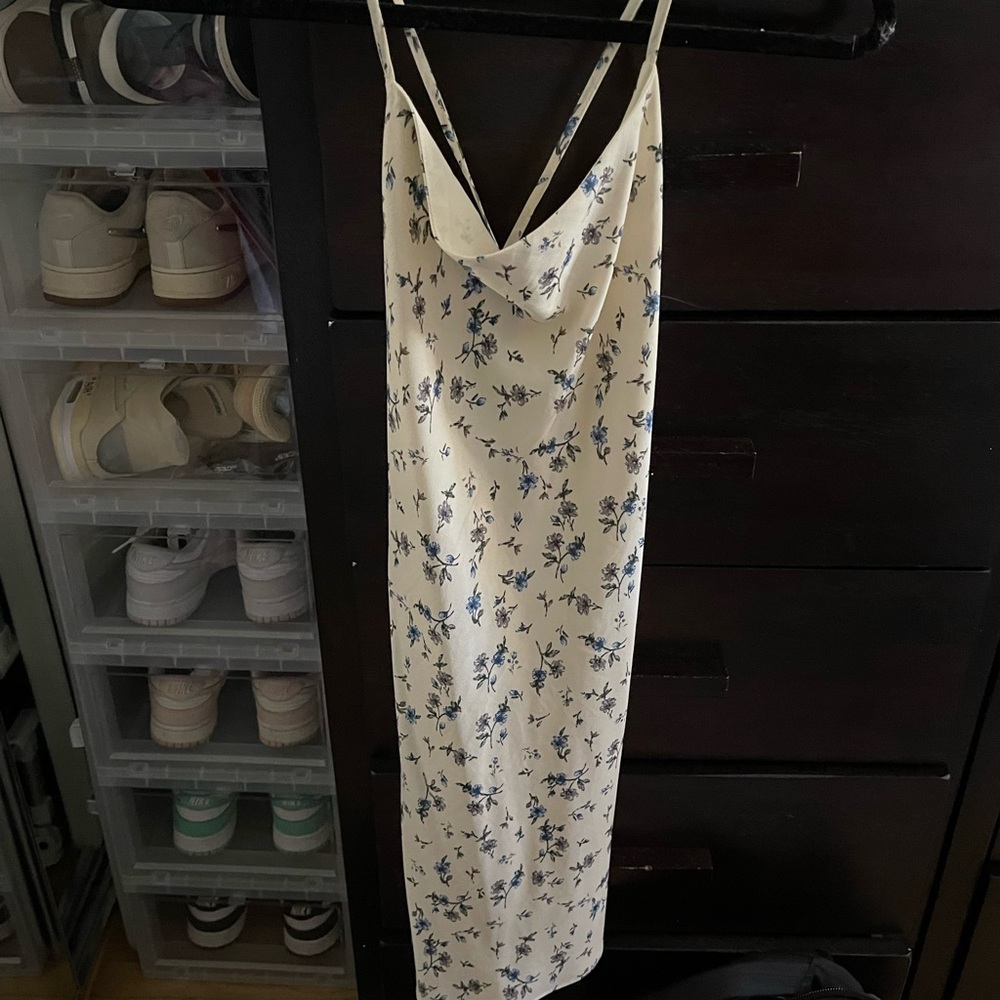 Floral mini slip dress